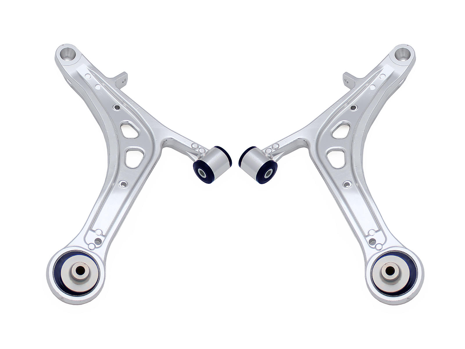 Front Lower Alloy Control Arm Kit excluding Ball Joints to suit Subaru Impreza WRX & Sti wide track vehicles