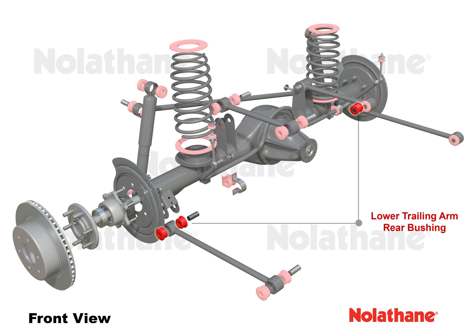 Rear Trailing Arm Lower - Front Bushing Kit to Suit Holden Gemini TX-TG