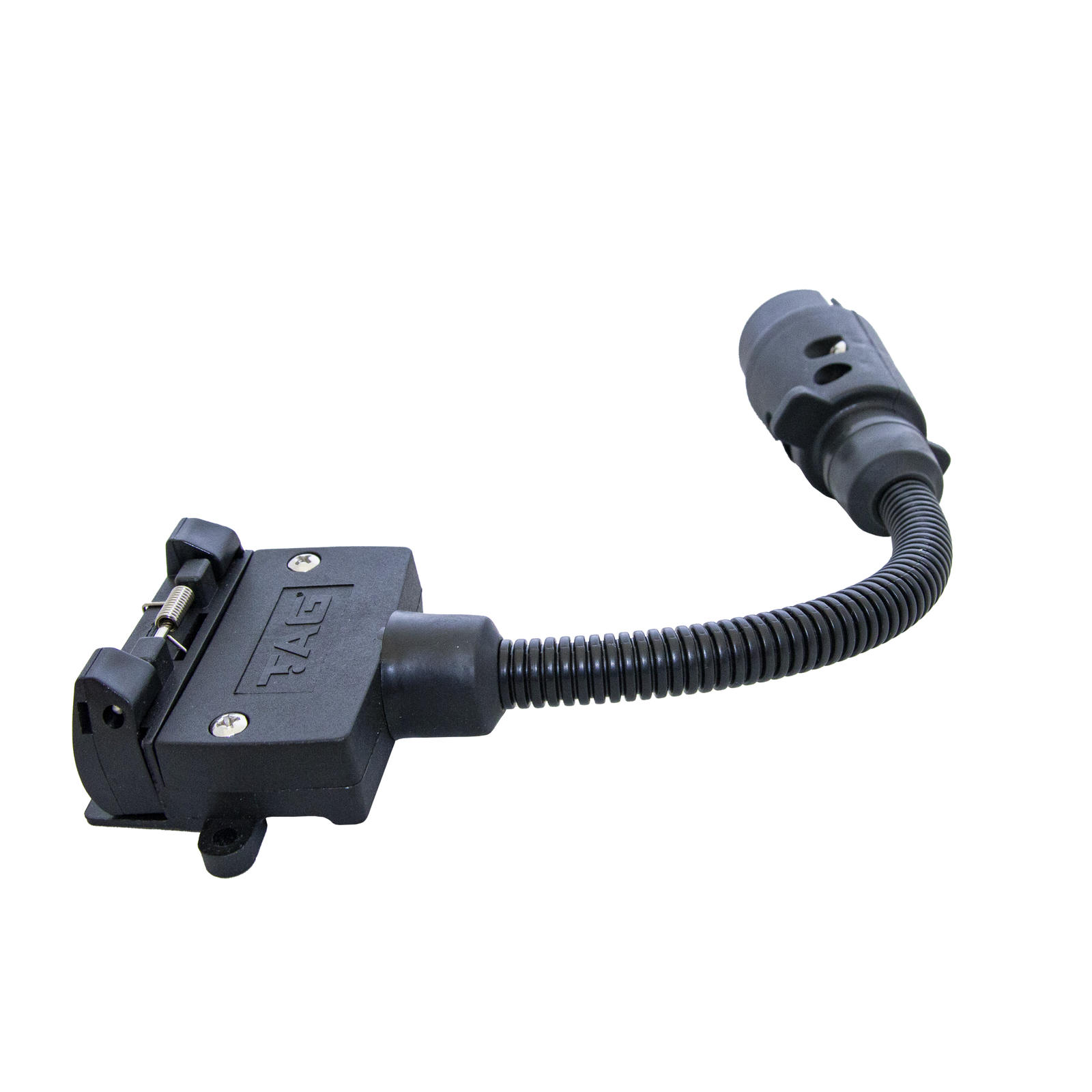 TAG Trailer Adaptor - 7 Pin Euro To 7 Pin Flat 300mm Long