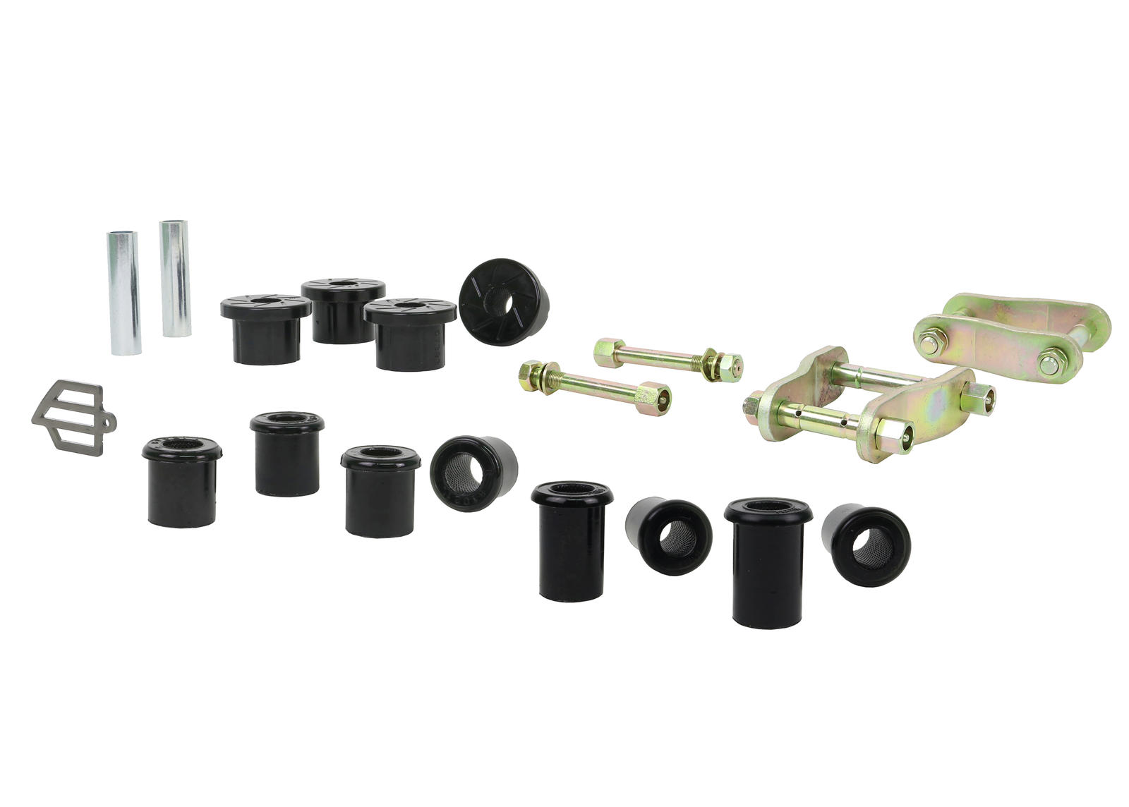 Rear  Leaf Spring - Bushing and Greaseable Shackle/Pin Kit