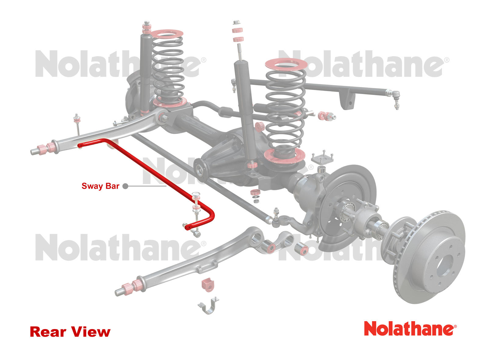 Front Anti Roll Bar - 33mm Non Adjustable to Suit Toyota Land Cruiser 80 and 105 Series