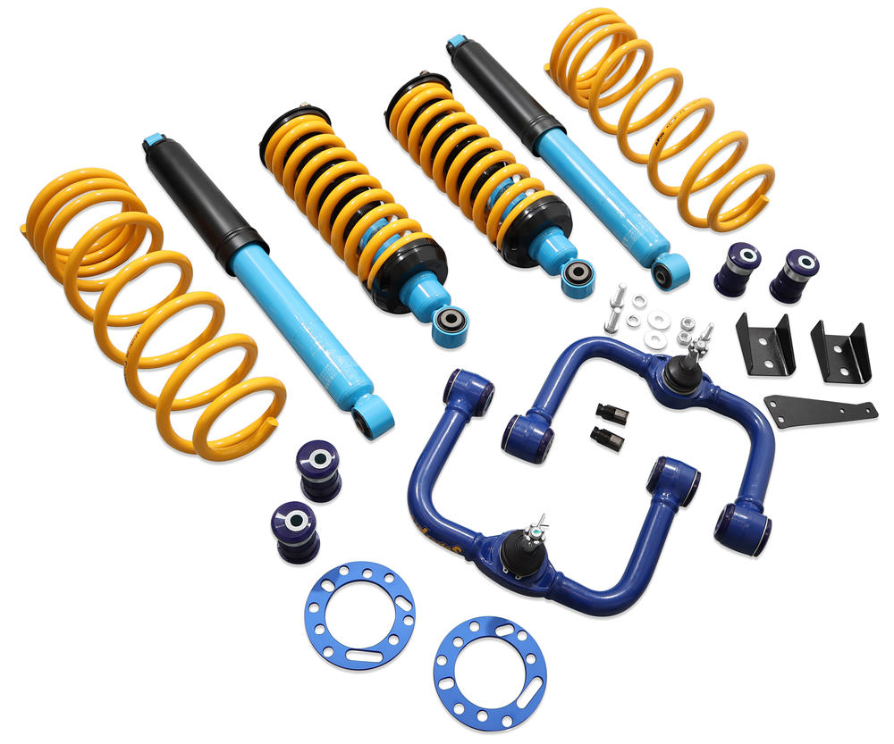 Formula 4x4 Lift Kit with Height Adjustable ReadyStruts to suit Nissan Navara Dual Cab D23, NP300 Series 3, 4 & 5 2018-on (Coil Rear)