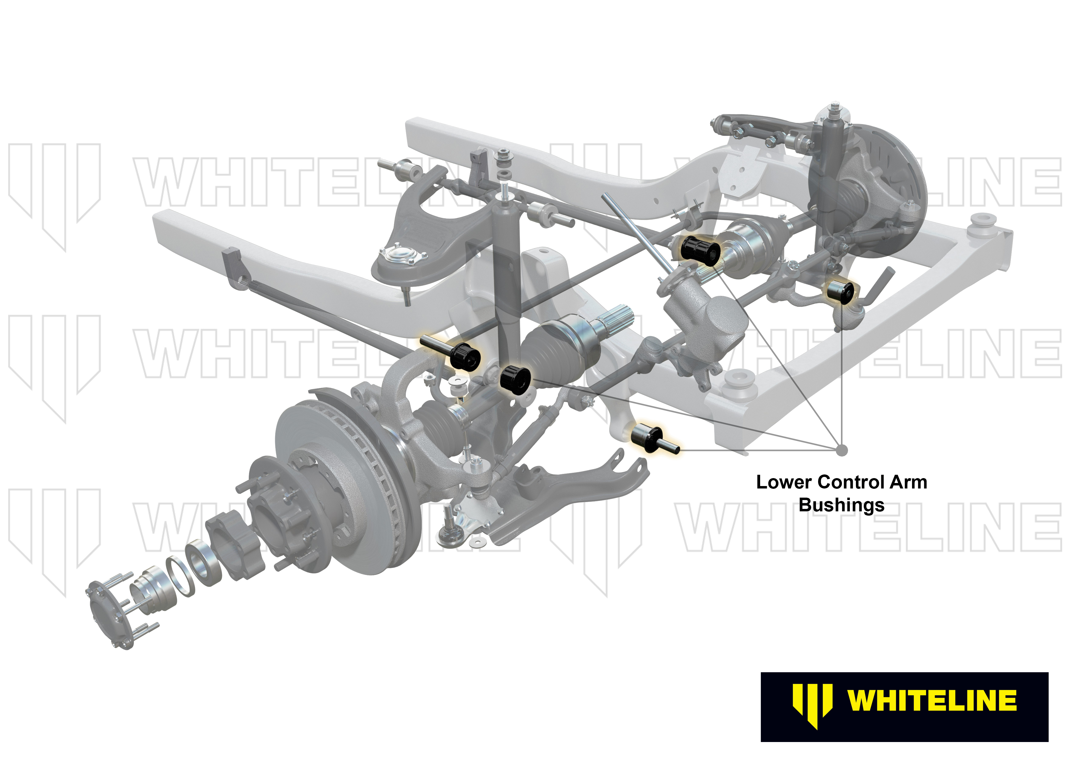 Front Lower Control Arm - Bushing Kit to Suit Toyota HiAce