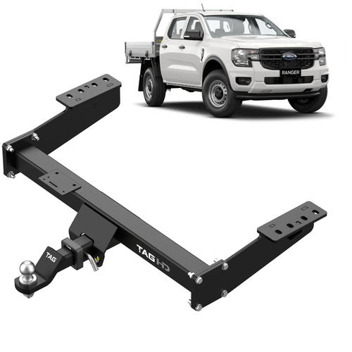 TAG Heavy Duty Towbar for Next-Gen Ford Ranger (Extended Trayback 06/2022 - on), Volkswagen Amarok (Extended Trayback 12/2022 - on)