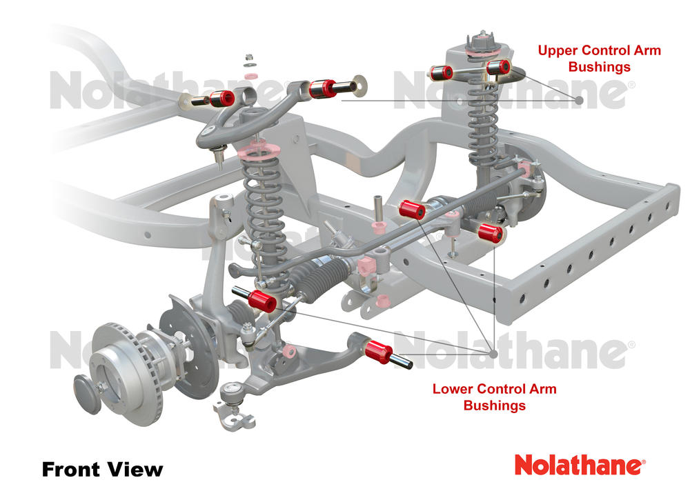 Front Control Arm - Bushing Kit to Suit Nissan Navara D40, D23 and Pathfinder R51