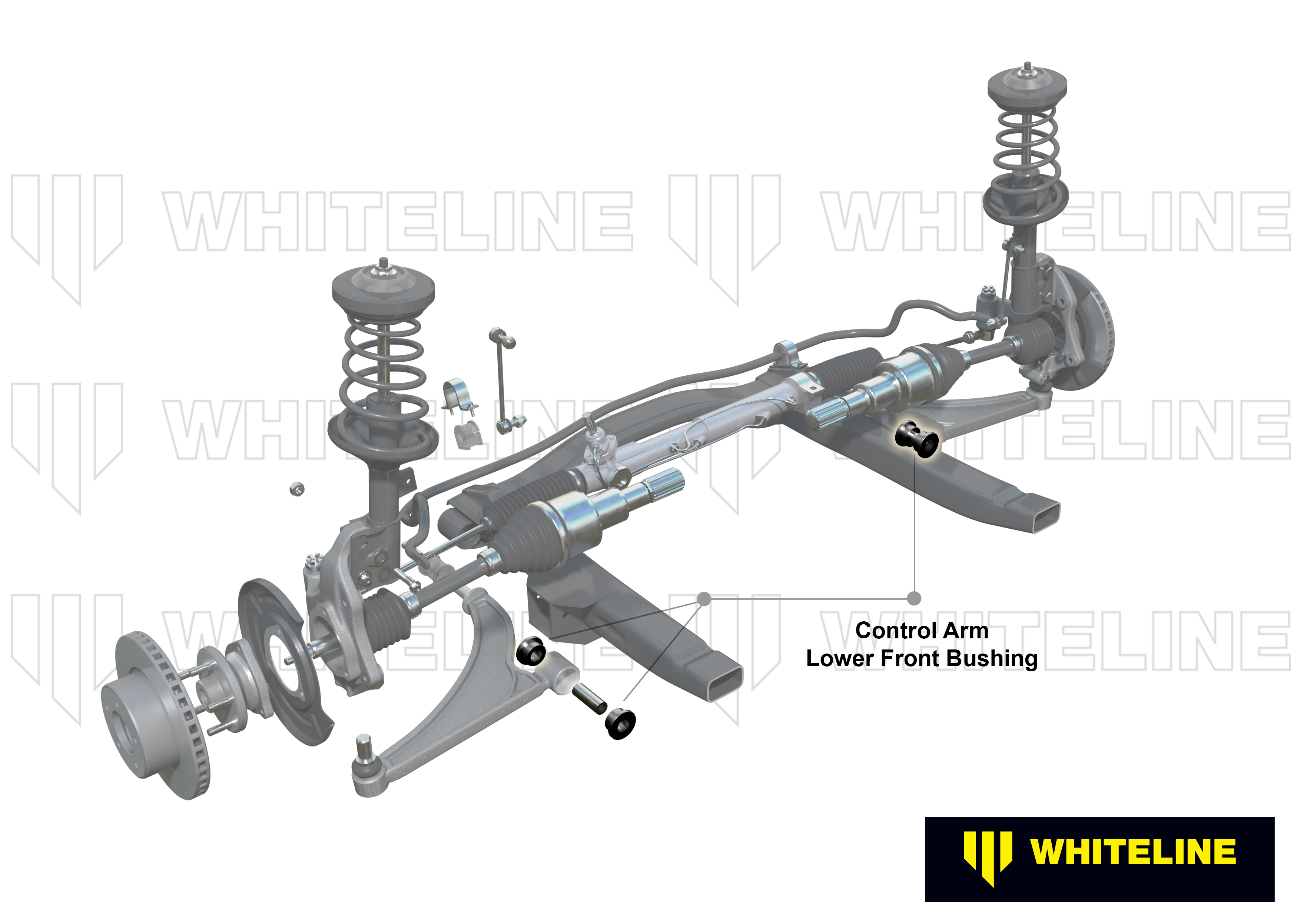 Front Lower Control Arm - Inner Front Bushing Kit to Suit Holden Barina, Suzuki Baleno, Cultus and Swift