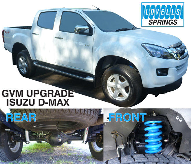 3600kg Lovells GVM Upgrade Kit to suit Isuzu D-Max 2012-2020