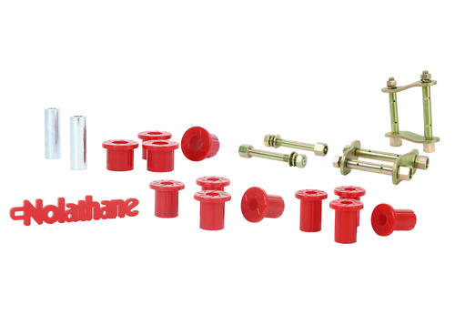 Rear Leaf Spring - Bushing and Greaseable Shackle/Pin Kit to Suit Mitsubishi Triton ML, MN 4wd