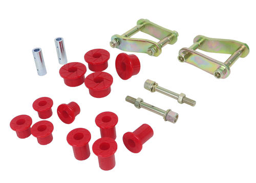 Rear Leaf Spring - Bushing and Greaseable Shackle/Pin Kit to Suit Ford Ranger PX, PY and Mazda BT-50 UP, UR 4wd