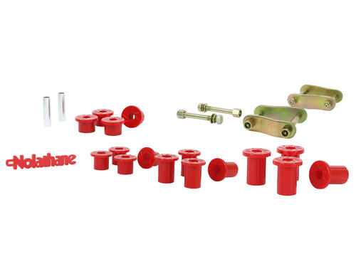 Rear Leaf Spring - Bushing and Greaseable Shackle/Pin Kit to Suit Mitsubishi Triton MQ, MR 4wd