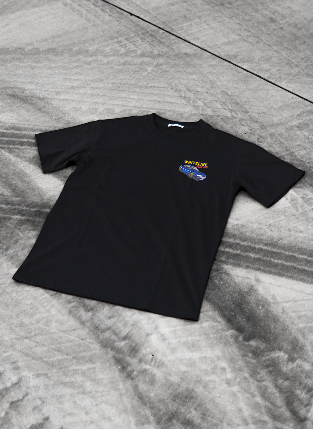 Whiteline Flat Out Limited Edition T-Shirt, 90s JDM Motorsport Streetwear