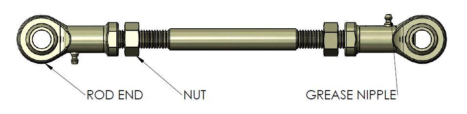 Rear Extended Heavy Duty Quick Release Sway Bar Link to suit Nissan Patrol & Navara