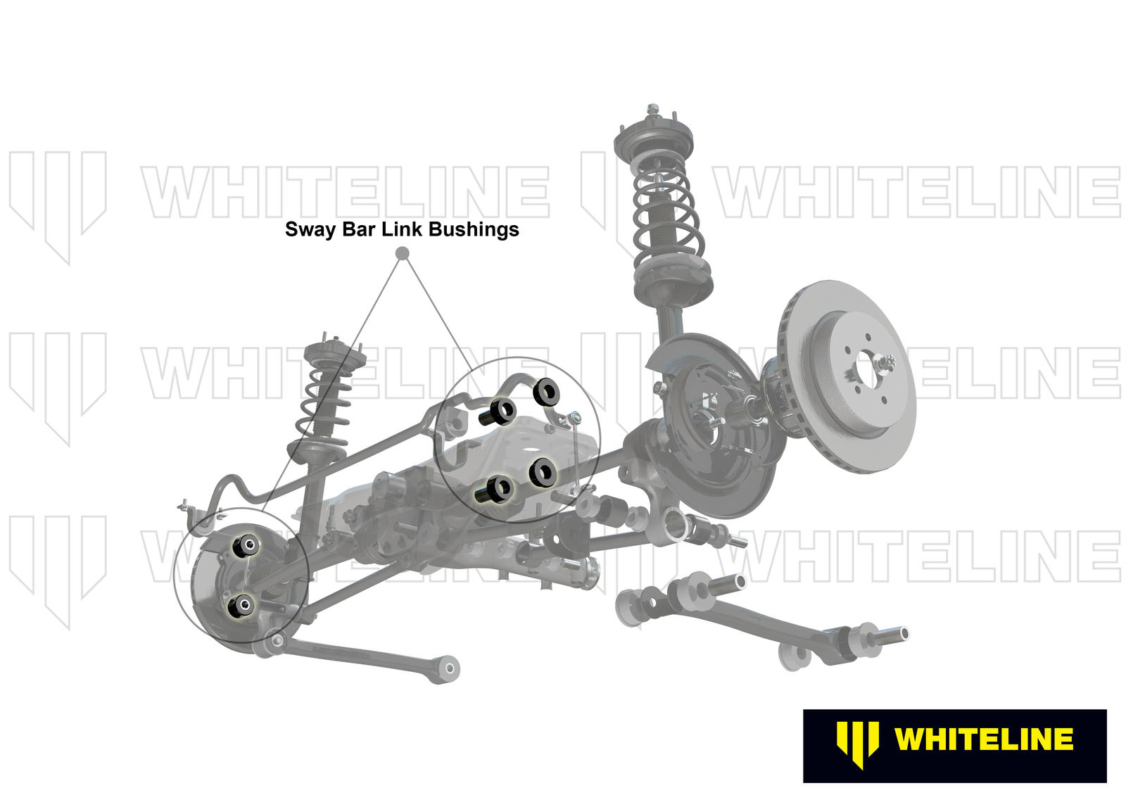 Rear Anti Roll Bar Link - Bushing Kit to Suit Subaru Forester, Impreza, Liberty and Outback