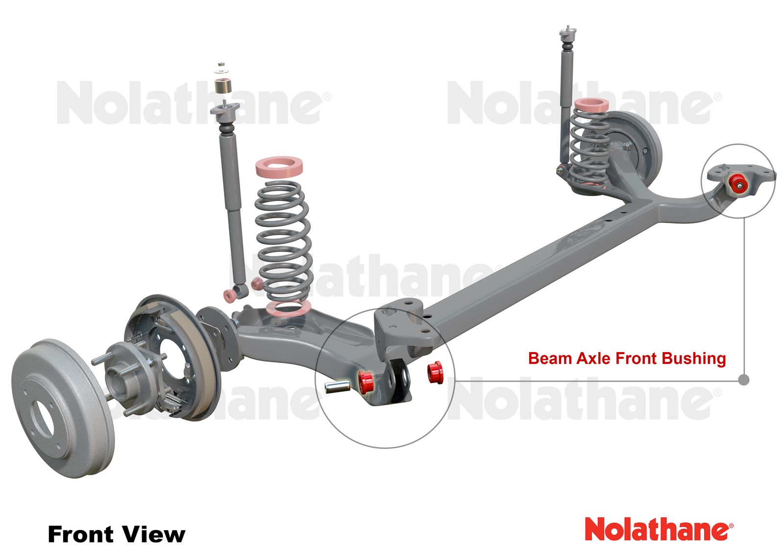 Rear Beam Axle - Bushing Kit to Suit Mitsubishi Magna and Sigma