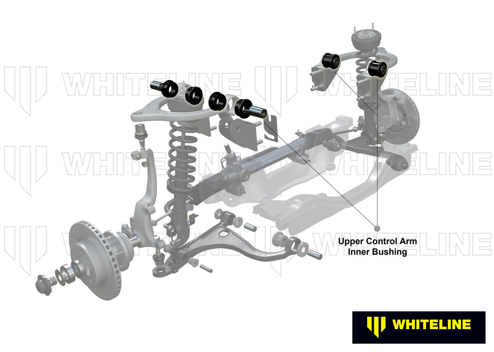Front Upper Control Arm - Bushing Kit Double Offset to Suit Honda Civic 6th Gen and CR-V RD1-RD3
