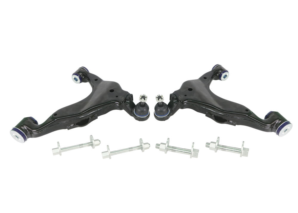 Front Lower Control Arm, Ball Joint and HD Camber Pin Set