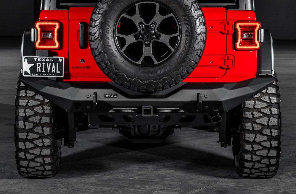 Rival Aluminium Rear Bumper to suit Jeep Wrangler JL from 2018-on