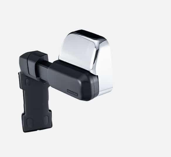 MSA Chrome Towing Mirror to suit Toyota LandCruiser 70-79 Series 1984-09/2023 - non power fold, Manual, Big Base