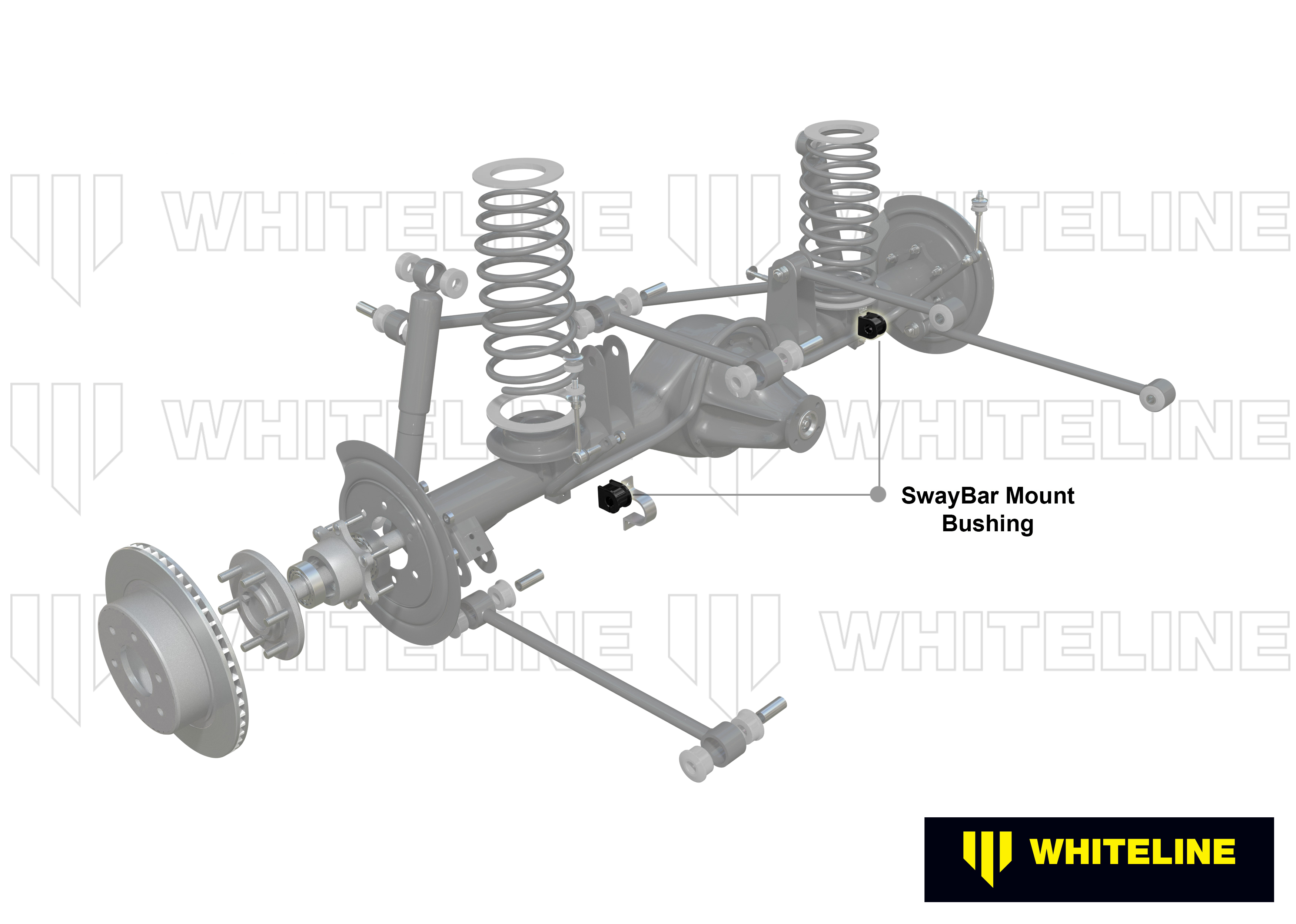Rear Anti Roll Bar Mount - Bushing Kit 18mm to Suit Whiteline Anti Roll Bars
