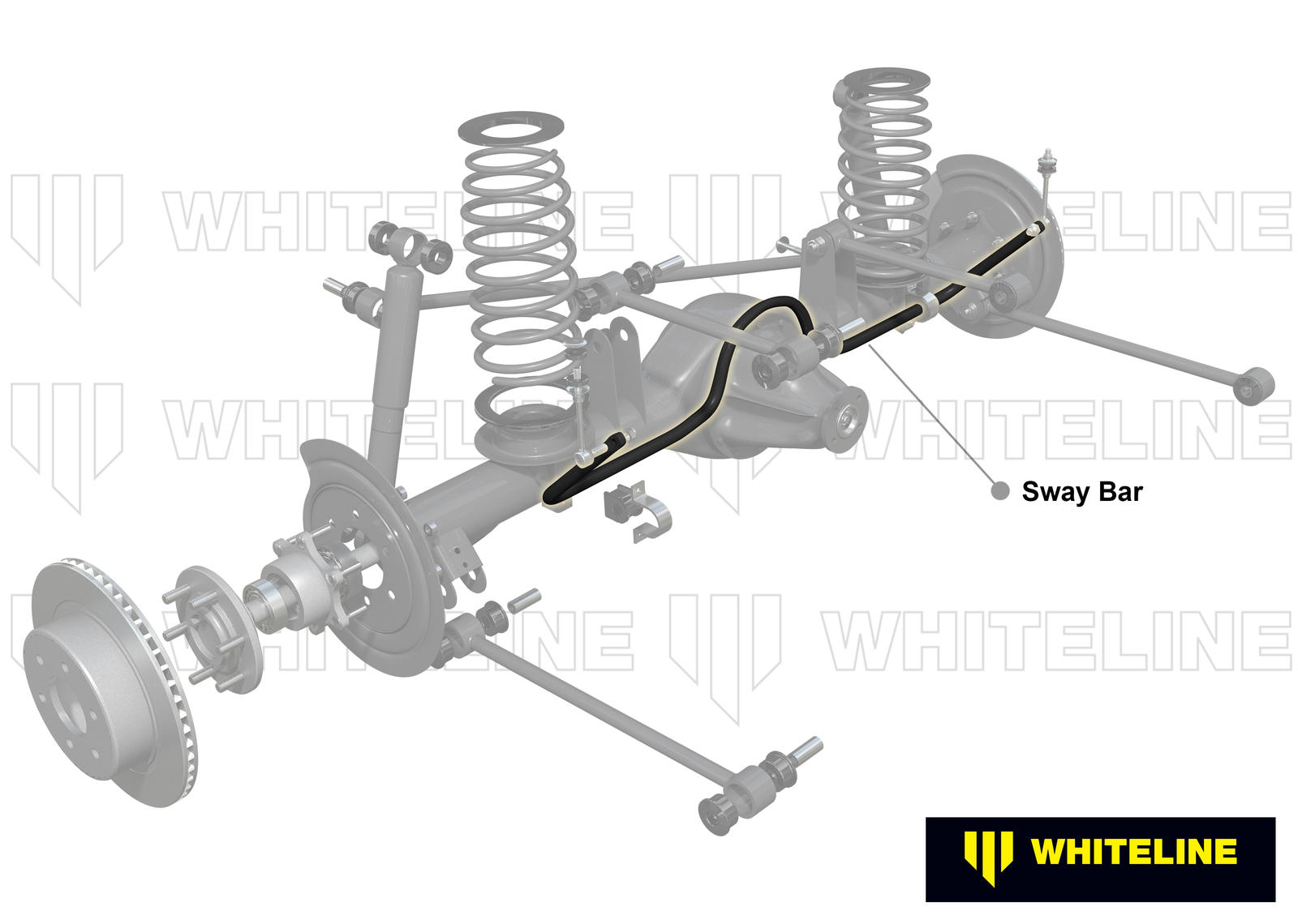Rear Anti Roll Bar - 22mm 3 Point Adjustable to Suit Nissan Navara D23 4wd