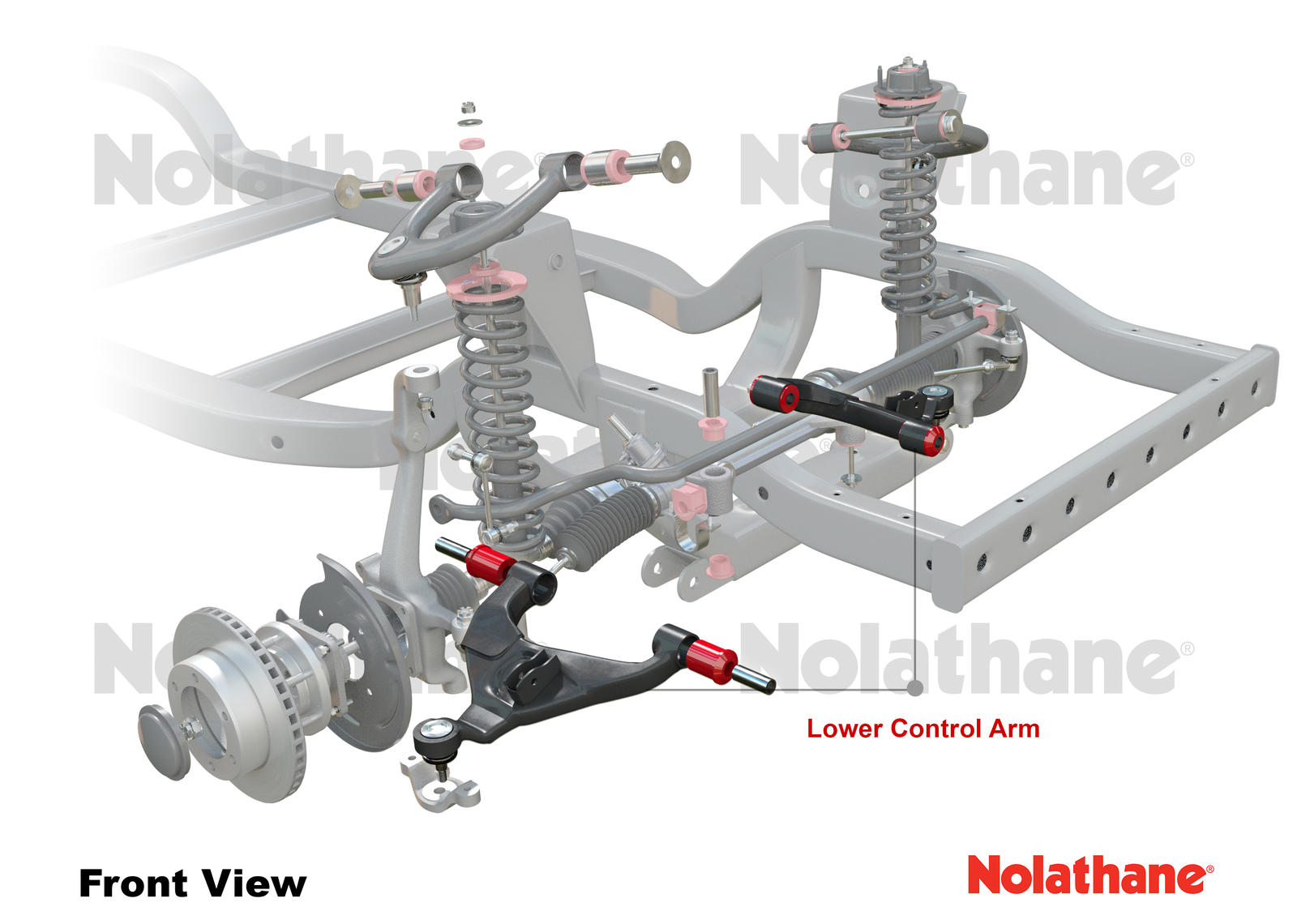 Front Lower Control Arm - Arm Left to Suit Toyota Prado 120 Series and 4Runner