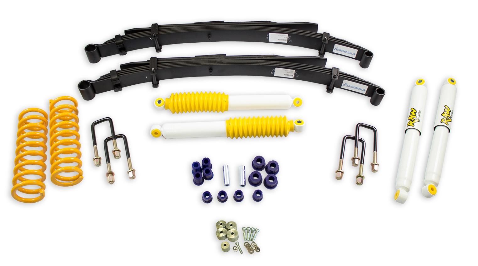 2 Inch 50mm RAW Nitro Lift Kit to suit Jeep Cherokee XJ 1988-2001