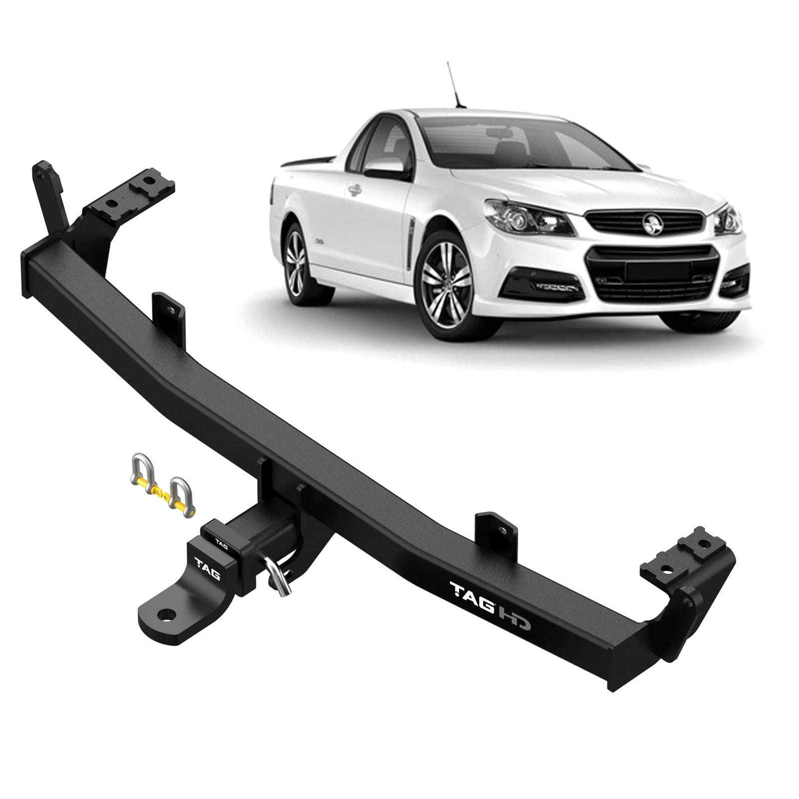 TAG Heavy Duty Towbar to suit Holden Commodore (09/2007 - 10/2017), HSV Maloo R8 (10/2007 - 05/2013), Maloo (10/2007 - 05/2013), Maloo Gxp (02/2010 - 08/2011)