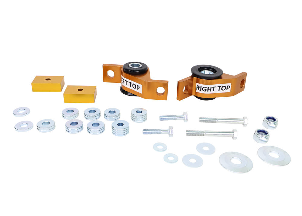 Front Lower Inner Rear Bushings Offset Caster & Anti Lift to Suit GD Subaru Impreza incl WRX/STi