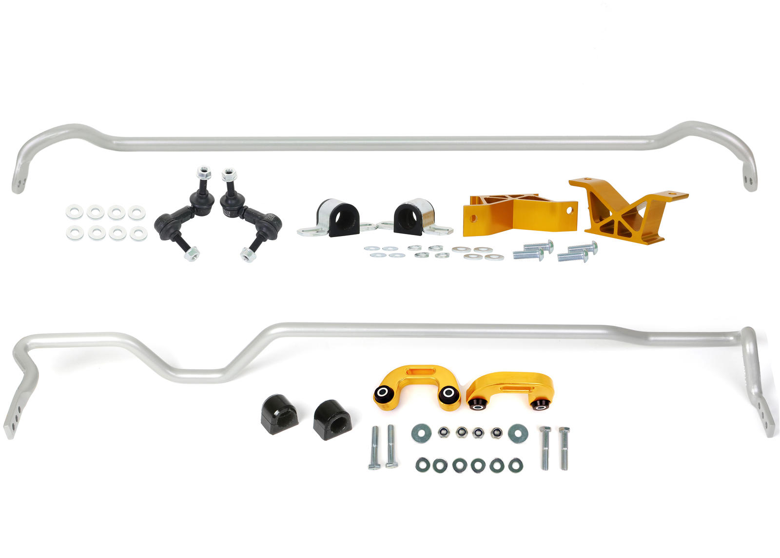 Sway Bar Kit 22mm Front, 24mm Rear, Adjustable, Complete Handling Upgrade