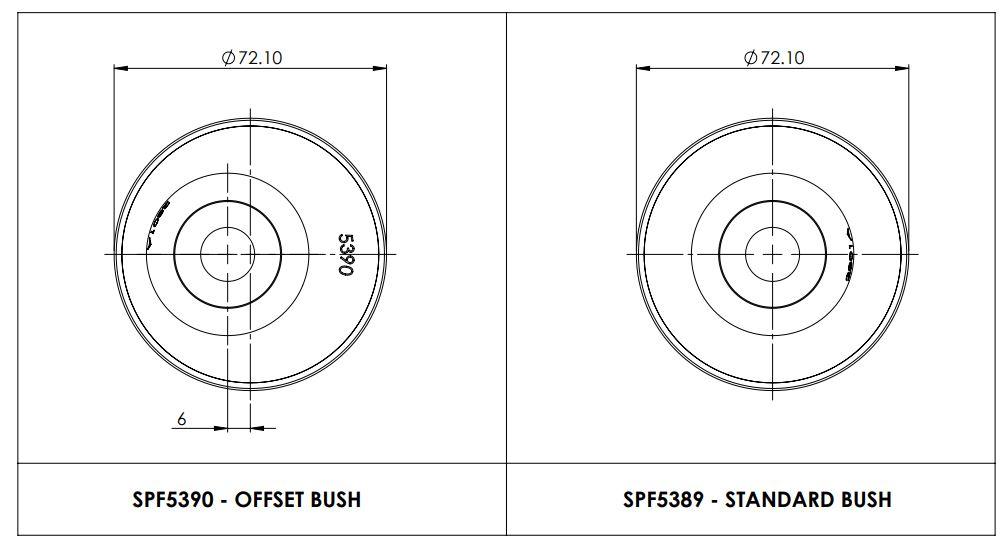 Front Control Arm Lower-Rear Single Offset Bush Kit to suit Nissan Elgrand E52, Murano Z51 & Maxima J32