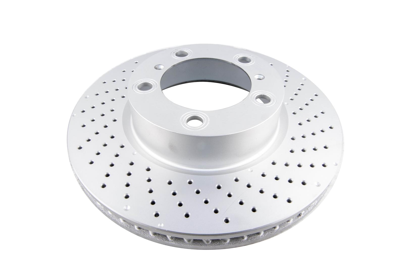 En-Shield OE Cross-Drilled, Dimpled HC Right Brake Disc to suit Porsche Boxter981 Roadster 2.7L 05/2012-01/2017