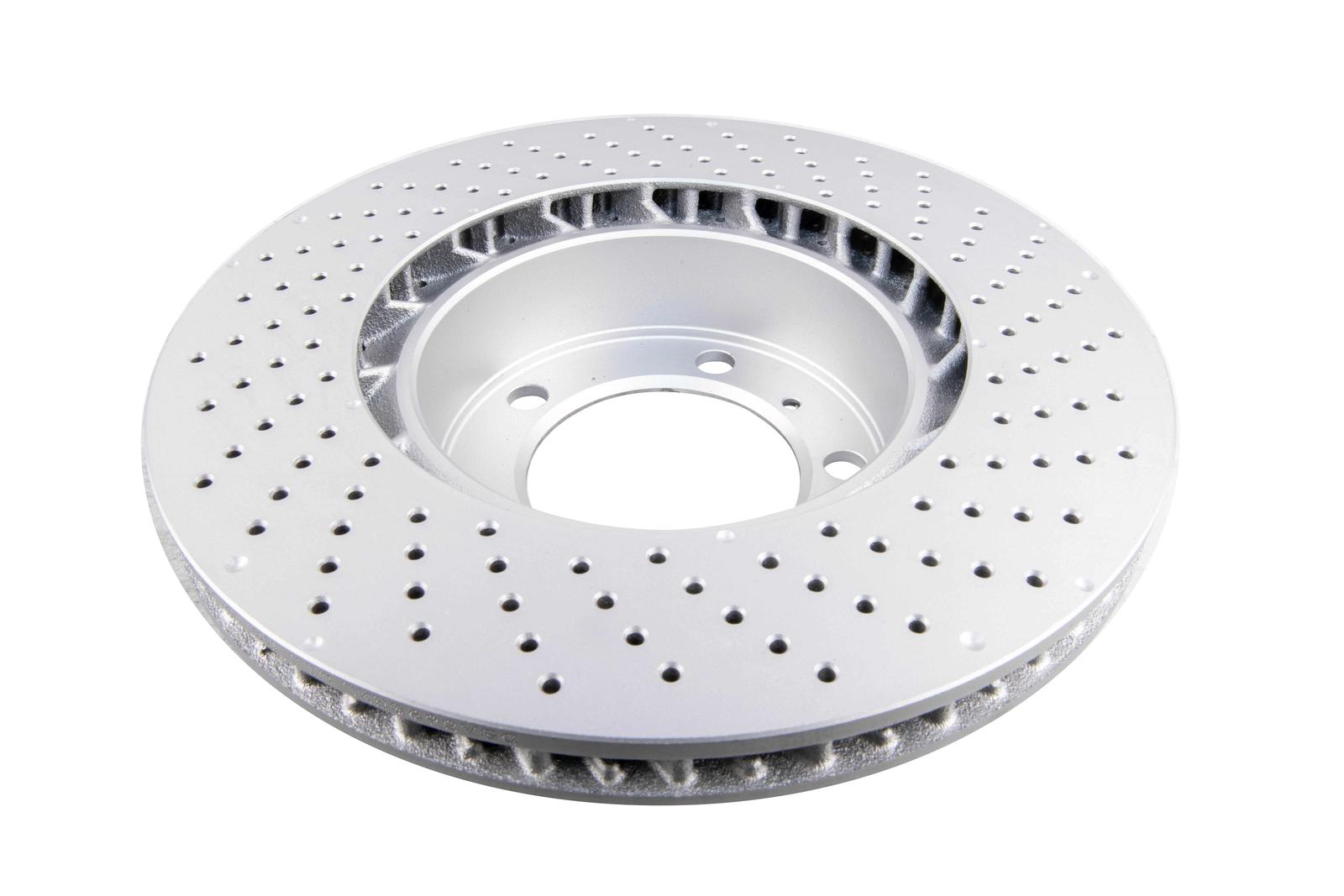En-Shield OE Cross-Drilled, Dimpled HC Left Brake Disc to suit Porsche Boxter981 Roadster 2.7L 05/2012-01/2017