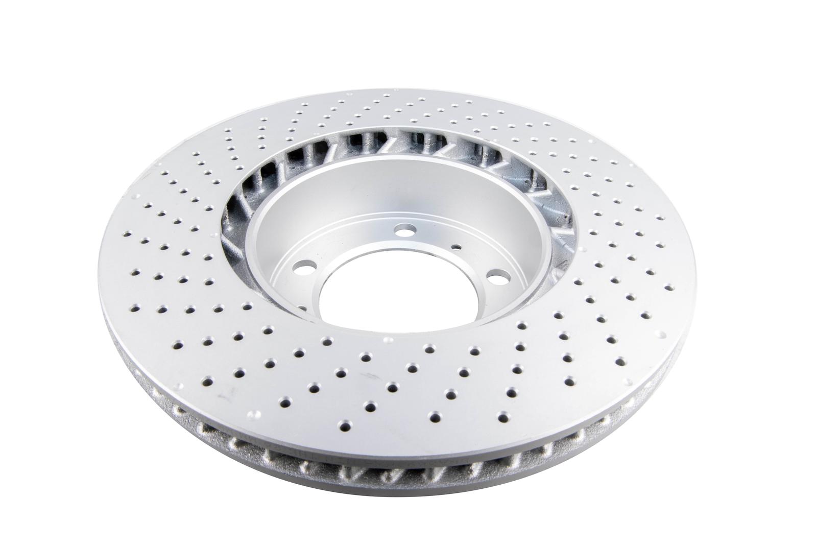 En-Shield OE Cross-Drilled, Dimpled HC Right Brake Disc to suit Porsche Boxter981 Roadster 2.7L 05/2012-01/2017