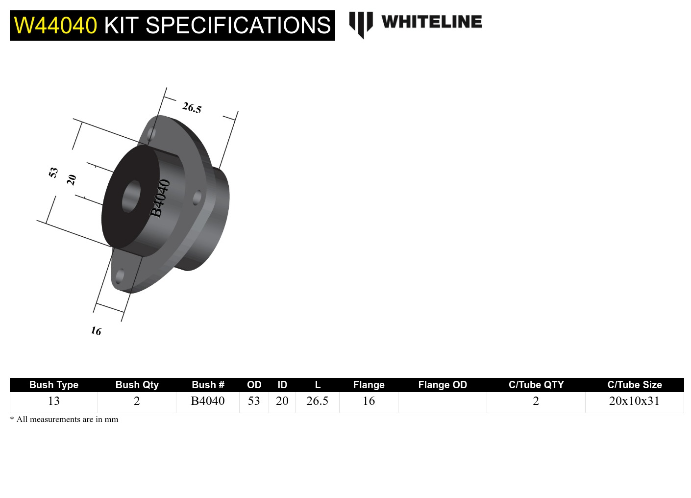 Rear Strut Mount - Kit to Suit BMW 3 Series, M3 and Z3