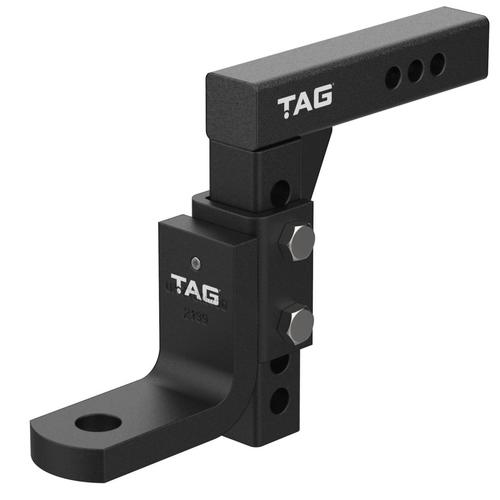 TAG Adjustable Heavy Duty Tow Ball Mount - 90Â° Face, 50mm Square Hitch