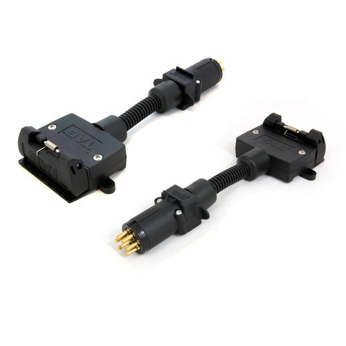 Go to TAG Pulse Trailer Adapter - 7 Pin Flat Plug to 7 Pin Small Round Socket
