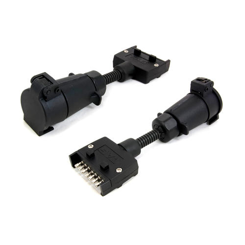 Go to TAG Trailer Adapter - 7 Pin Flat Plug to 7 Pin Large Round Socket