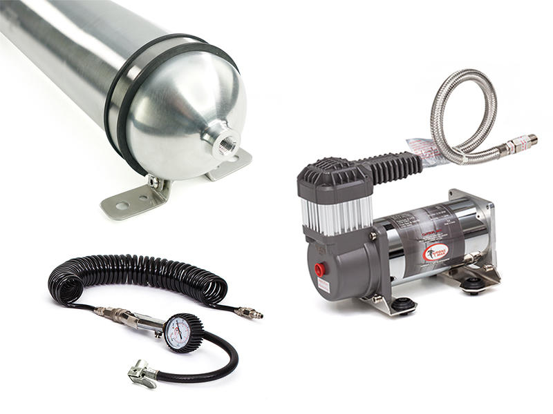 12v Air Supply System with AC8110 Heavy Duty Compressor, 1 Gallon Air Tank, Tyre Inflation Coil & Wand