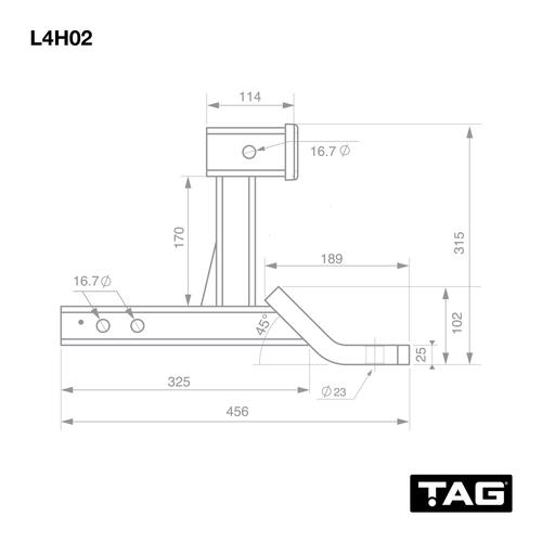 Go to TAG Multi-use Tow Ball Mount - 50mm Square Hitch