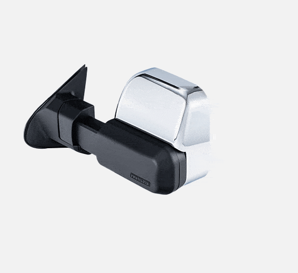 MSA Chrome Towing Mirror to suit Isuzu D-MAX & Holden Colorado - non power fold, manual