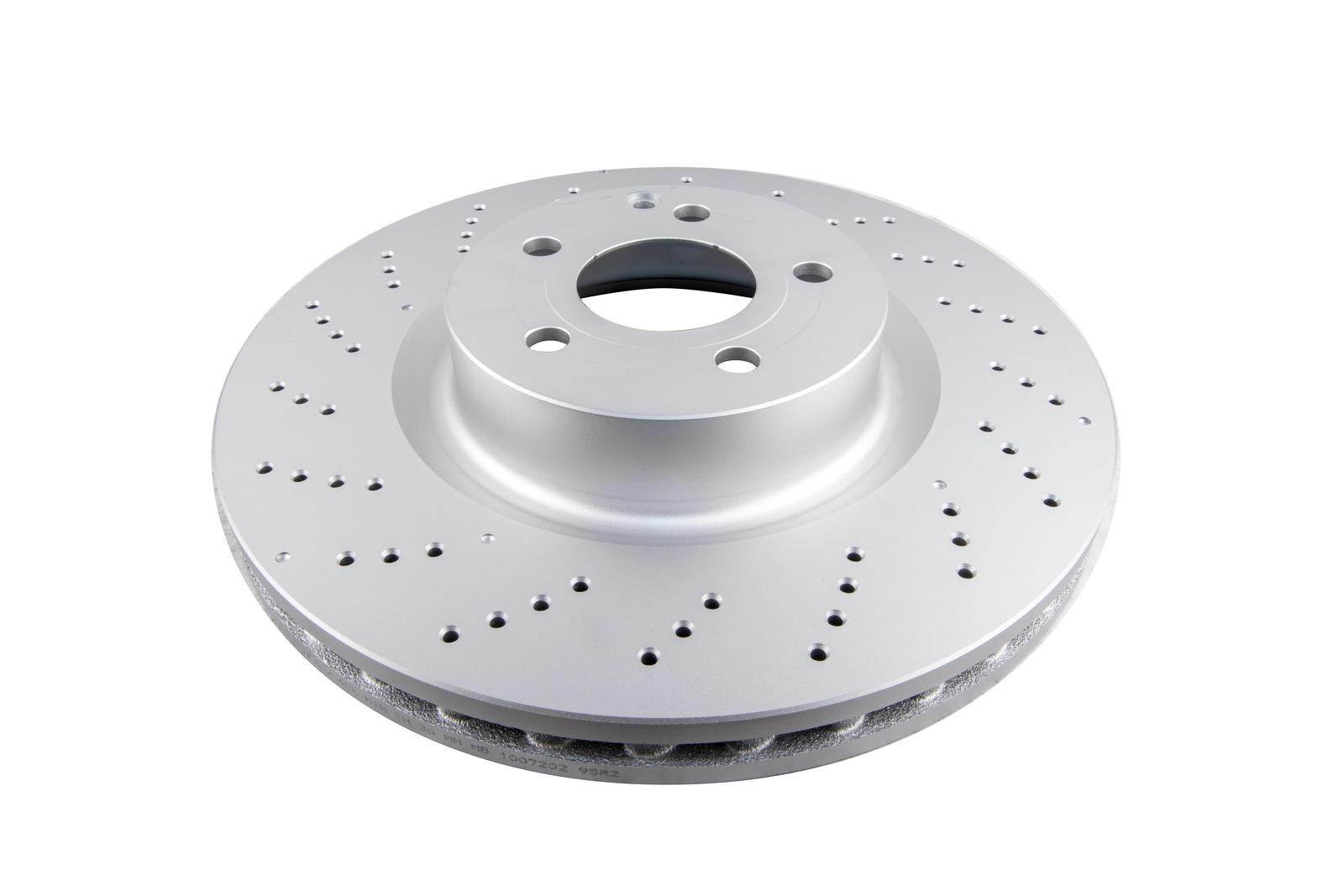 En-Shield OE Cross-Drilled, Dimpled HC Brake Disc to suit Mercedes E400 & E500 A207 & C207 3.0L Twin Turbo V6 &