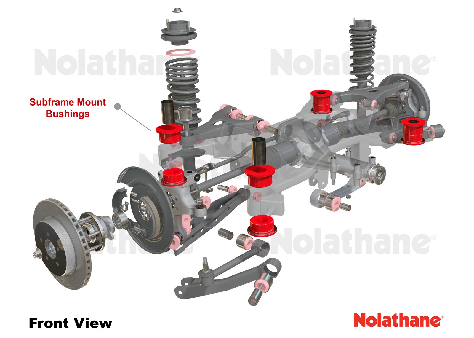 Rear Subframe - Bushing Kit to Suit Subaru BRZ and Toyota 86