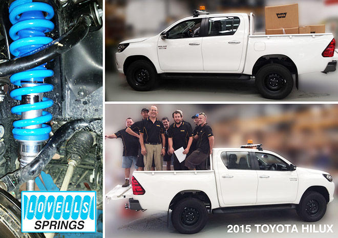3500kg Lovells GVM Upgrade Kit to suit Toyota Hilux 4x2 2015-on