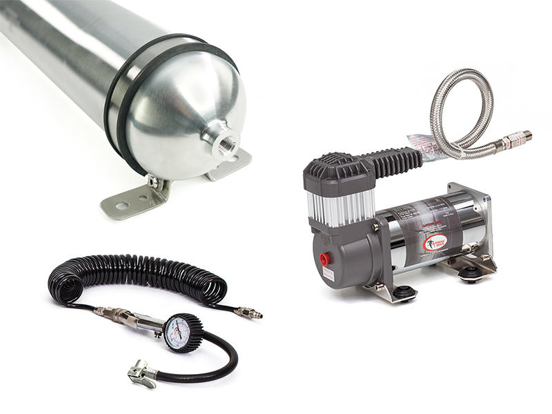 24v Air Supply System with AC8110-24 Heavy Duty Compressor, 1 Gallon Air Tank, Tyre Inflation Coil & Wand