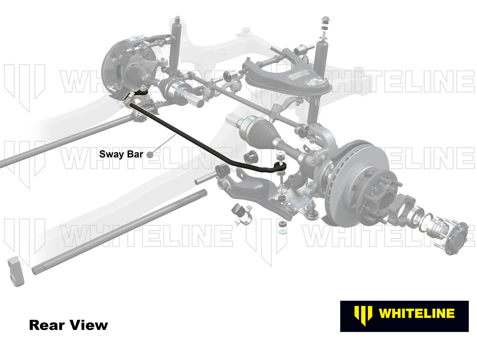 Front Anti Roll Bar - 30mm Non Adjustable to Suit Toyota Land Cruiser 100 Series IFS