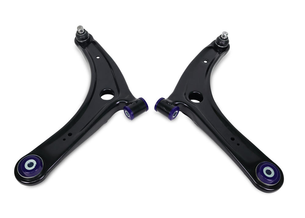 Front Lower Performance Control Arm Assembly Kit with extra caster including Ball Joints to suit Mitsubishi Lancer 07-17