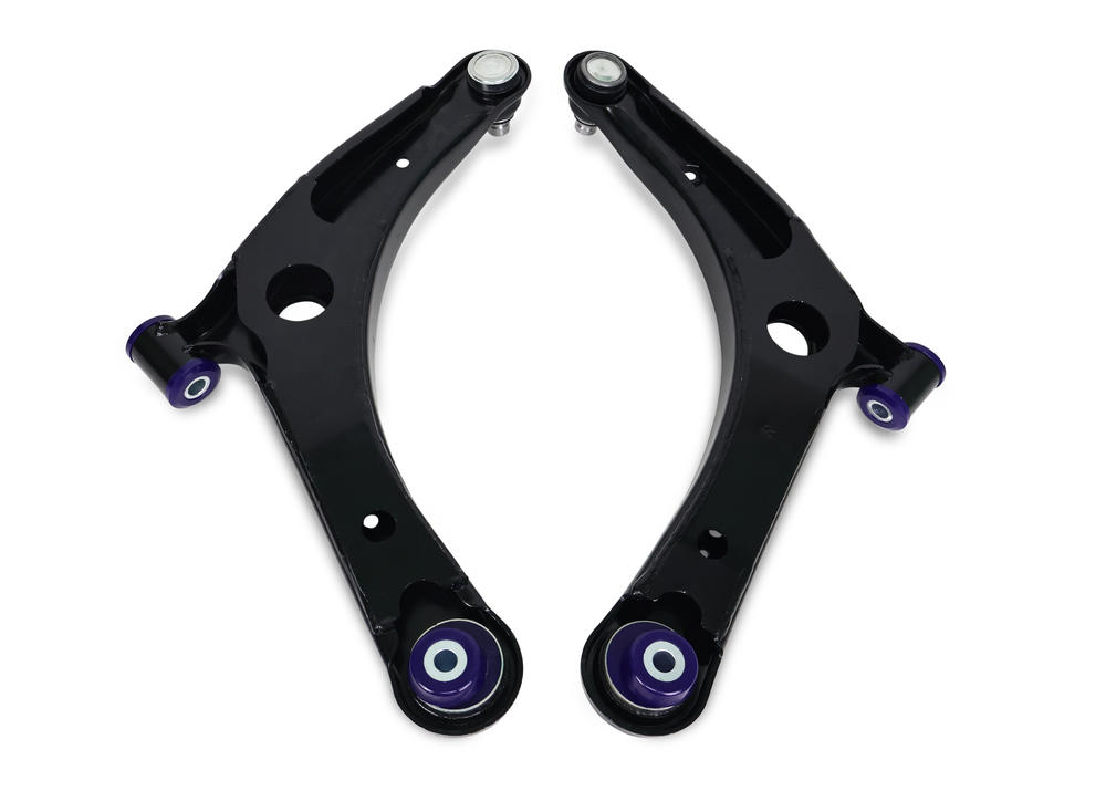 Front Lower Performance Control Arm Assembly Kit with extra caster including Ball Joints to suit Mitsubishi Lancer 07-17