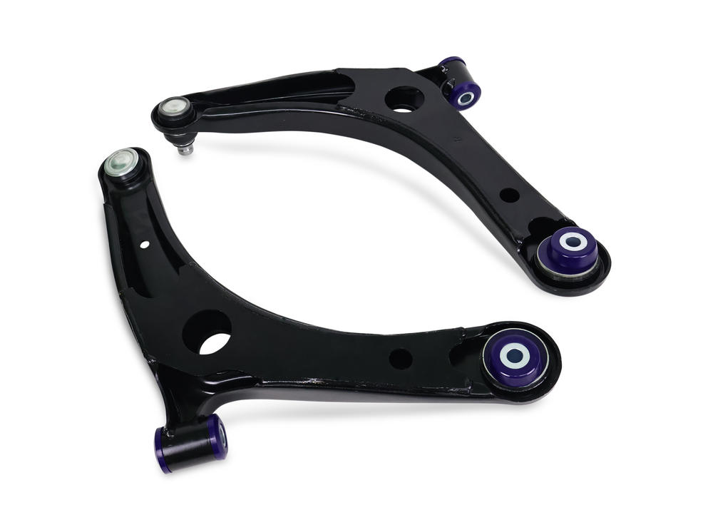 Front Lower Performance Control Arm Assembly Kit with extra caster including Ball Joints to suit Mitsubishi Lancer 07-17