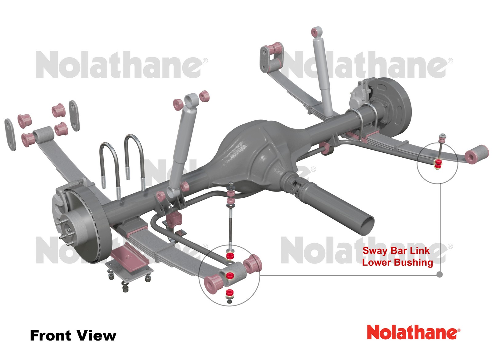 Sway Bar Link - Lower Bushing Kit to Suit Ford F-Series 5th-9th Gen
