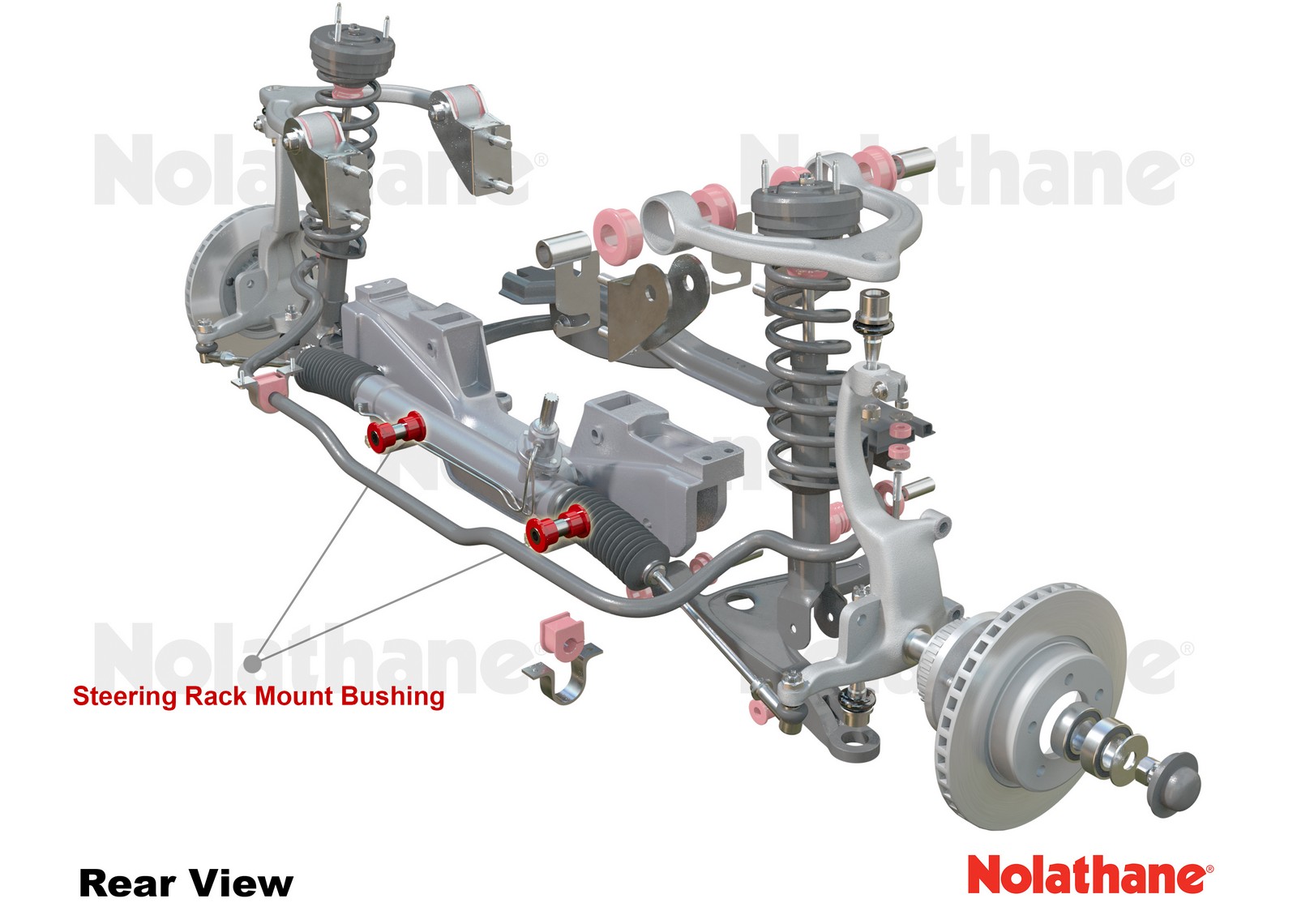 Front Steering Rack and Pinion - Mount Bushing Kit to Suit Lexus GS and Toyota Soarer, Supra